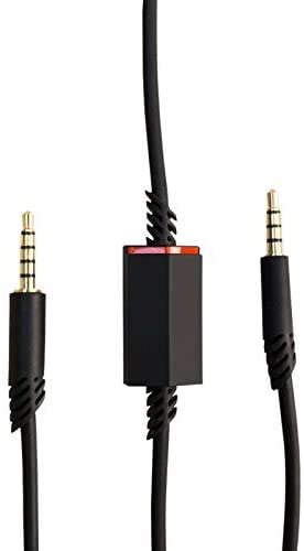 ienza 2.0M / 6FT Inline Mute Switch Aux Audio and Mic Console Cable Wire Cord for AstroA40 A40 Gaming Headsets