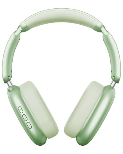 Wentronic Y02 Active Noise Cancelling Wireless Headphones, Green | Over-Ear, Bluetooth, 60H Playtime,Crystal Clear Calls, Hi-Res Audio, Big Bass, Foldable Lightweight for Travel Home Office - color: Green