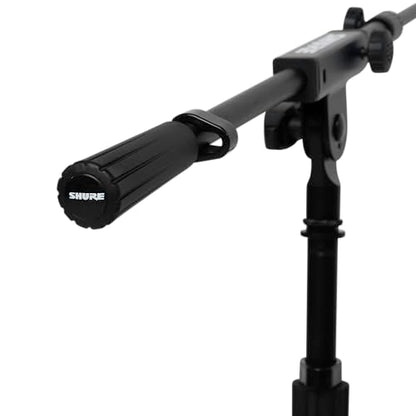 Shure by Gator Low-Profile Tripod Mic Stand with Adjustable Height and Telescoping Boom; (SH-TRIPODSTANDLP) - style: Low Profile + Boom