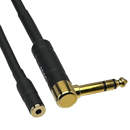 CNCESS 1/4 TRS 6.35mm Male to 3.5mm Female Stereo Headphone Audio Adapter