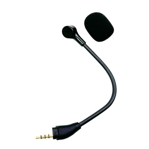 Replacement Game Mic Microphone for Wired Kingston HyperX Cloud III Gaming Headset, Detachable Mic Boom for PC PS5 PS4 Xbox Series X/S, 3.5 mm Jack