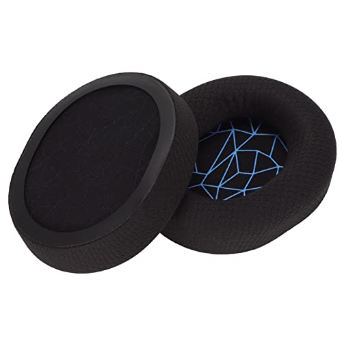 Replacement Ear Cushion Pads with Memory Foam Protein Leather for 3 5 7 Pro ATH M40X M50X MDR 7506 Cloud 2 Black V2 (Black earpads with Screen) - color: Black earpads with screen