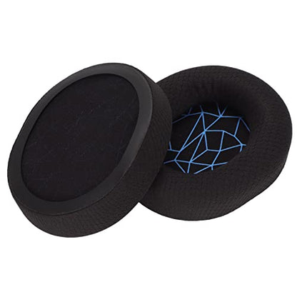 Replacement Ear Cushion Pads with Memory Foam Protein Leather for 3 5 7 Pro ATH M40X M50X MDR 7506 Cloud 2 Black V2 (Black earpads with Screen) - color: Black earpads with screen