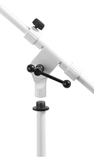 OnStage On-Stage MS7801W Telescoping Microphone Boom Stand, White