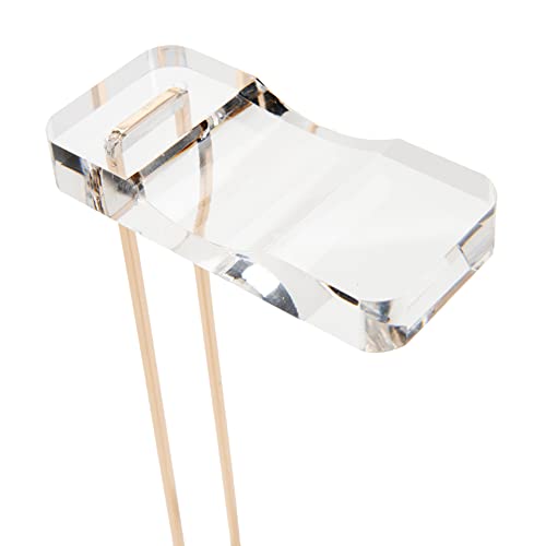 russell+hazel Acrylic Headphone Stand with Gold Hardware, Clear