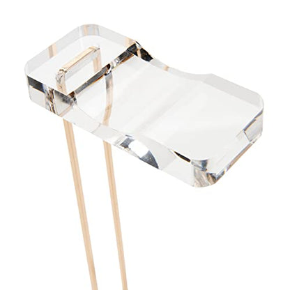 russell+hazel Acrylic Headphone Stand with Gold Hardware, Clear