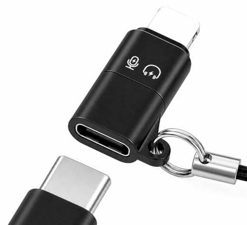 USB C to Lighting OTG Adapter for Connecting DJI Mic Mini and DJI Mic Series Receiver to iOS iPhone 14 13 12 11 Smartphone/PC/Mac Connector Wireless Microphone Receiver (1)