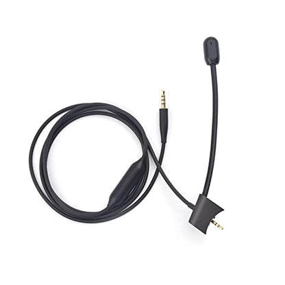 QC35 Boom Microphone Compatible with Bose QuietComfort 35 II (QC35 II) & QuietComfort 35 (QC35) Headphones, Boom Microphone Cable with Mute Switch for PS4, PS5, Xbox One, PC, 4ft