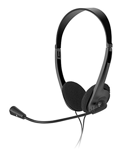 Xtech Americas Wired Headset with Microphone, 3. 5mm Plug, Adjustable Microphone boom, On-Ear design, Lightweight