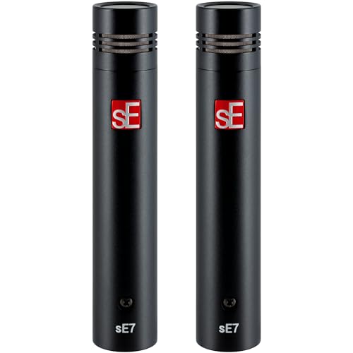 SE ELECTRONICS - sE7 Small Diaphragm Cardioid Condenser Microphone with Clip, Factory Matched Pair | Factory Matched Pair - color: sE7 (Matched Pair)