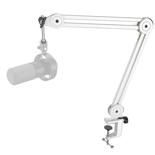 FIFINE Microphone Arm Stand and XLR Cable Set,Metal Heavy Duty Mic Stand with Desk Clamp, 5/8" Screw,XLR Interface Cable with Balanced 3 PIN,Mic Wire for Recording Podcast Streaming(BM63W+L9)