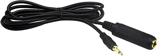 Golden Plated 3.5mm Mono 1/8 inch Audio Male to 6.35mm 1/4 inch Female Jack Converter Cable Cord Adapter (1.5M/5 Feet) - color: 1.5M/5 Feet