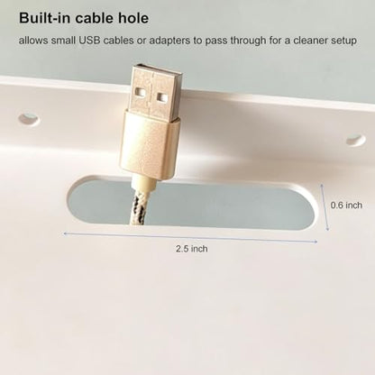 소형 플로팅 선반 - 두께 3mm, 16.5cm(6.5인치), 벽 선반, 에코, 카메라, 소형 스피커용 금속 플로팅 선반, 욕실, 거실, 침실용 벽 선반 (화이트 2개) - color: 화이트 2개
