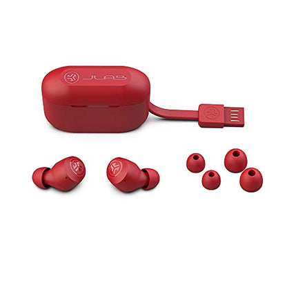 JLab, Go Air Pop, True Wireless Earbuds, Bluetooth 5.1, Dual Connect, IPX4, EQ3 Sound Settings, Rose - color: Rose