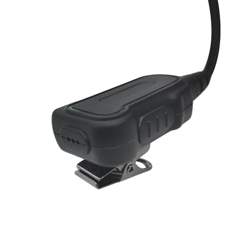 G Shape Uv-5r Ear-Piece 2 Way Radio Ear Piece K1 2 Pin Earpiece 2 Prong Walkie Talkie Headset with Mic Headphones for Retevis Kenwood Baofeng Samcom Arcshell 007 rt22p 888s uv5r ar 152 ar-6