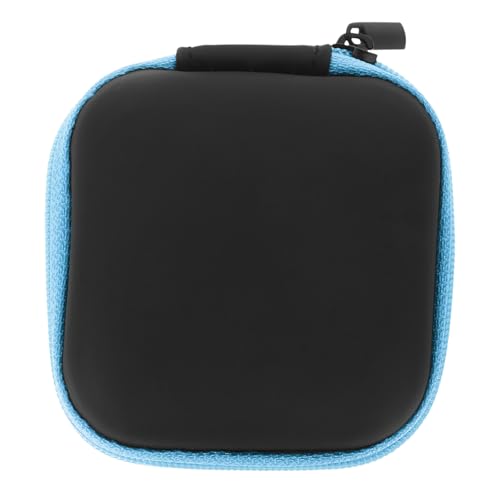 Toddmomy Portable EVA Earbuds Case with Zipper Water-Resistant Electronic Accessories Organizer Bag for Earphones Storage Pouch Compact Travel Holder for Headphones and Cables