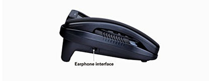 Home Office Corded Phone with Caller ID, LK-P017B Call Center Phones with Headset, Landline Telephone for Business Desktop Phone with Extra-Large Buttons and Display Screen