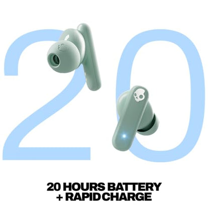 Skullcandy Smokin’ Buds Wireless Noise Isolating Earbuds - Preppy Sage