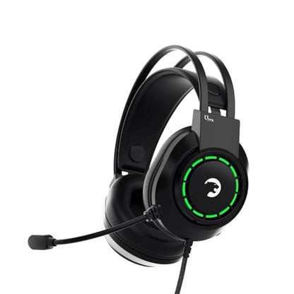 GAMEPOWER Voldon X 3.5mm Jack Gaming Headset - Wired Headphones with 50MM Drivers, Comfort Design, Noise Cancelling Mic, PS4, PS5, for Xbox, Black - color: VOLDONX