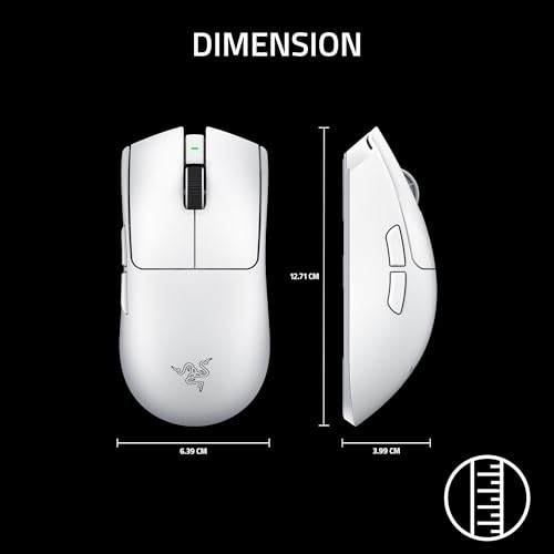 Razer PC Esports Gaming Bundle: BlackShark V3 Pro Wireless ANC PC Gaming Headset + Viper V4 Pro Wireless Gaming Mouse — White