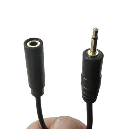 2.5mm to 3.5mm Aux Audio Cable 2Pack 6 inch | 2.5mm Mono Male to 3.5mm Mono Female Audio Jack Short Cable for Smartphone Headphone