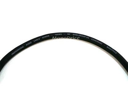 Monoprice Premier Series XLR Male to XLR Female - 35ft - Black - Gold Plated 16AWG Copper Wire Conductors Microphone & Interconnect - size: 35ft, style: Premier Series