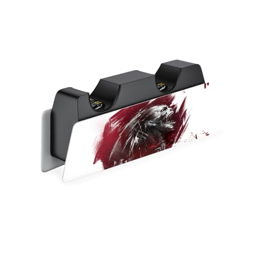 PlayVital Full Set Skin Decal for ps5 Console Digital Edition, Sticker Vinyl Decal Cover for ps5 Controller & Charging Station & Headset & Media Remote - Blood Zombie - color: Blood Zombie