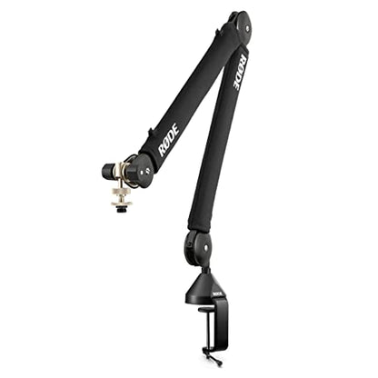 Rode Podcaster USB Mic and PSA1+ Studio Arm with Cable Management, Black