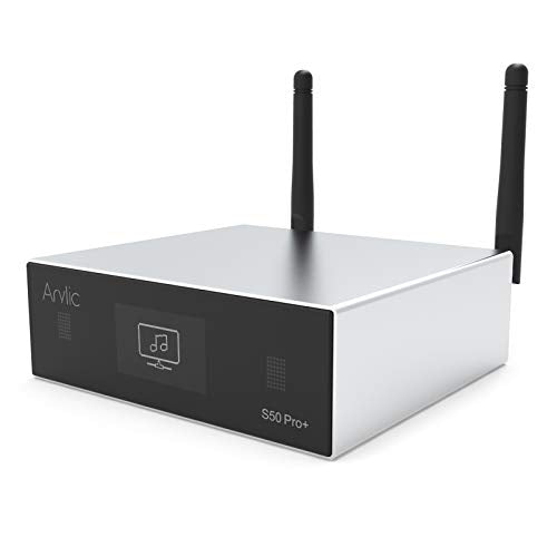 Arylic Up2stream S50 Pro+, Receiver Audio WiFi e Bluetooth,Preamplifier aptX HD con ESS Sabre Dac AKM ADC Multiroom/multizone, Ricevitore Stereo Wireless con AirPlay, Spotify, Internet Radio
