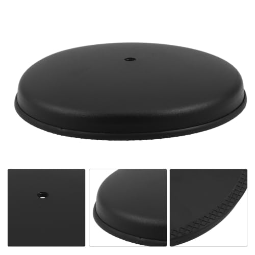Heavy Duty round Mic Stand Base 7.1 Inch Metal Desktop Microphone Holder with Finely Sprayed Surface, Supports Straight and Boom Arms, Prevents Microphone Tipping for Home Studio