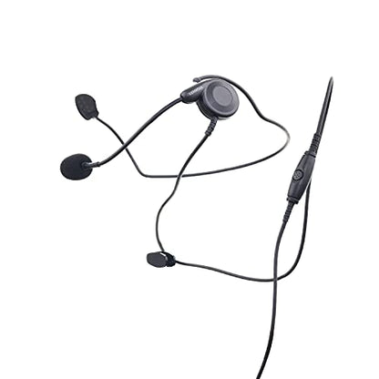 Kenwood Behind-Neck Two-Way Radio Headset – Flexible Boom Microphone, in-Line Push-to-Talk, Compatible ProTalk & NX Series - style: KHS-22A