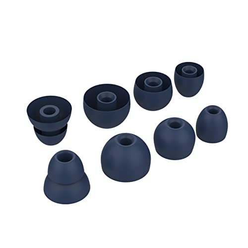 Replacement Eartips Silicone Earbuds Buds Set Compatible with Powerbeats Pro Beats Wireless Earphone Headphones, 4 Pair (Navy)