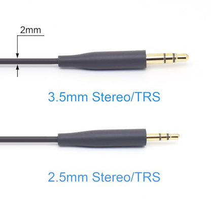 2pack 2.5mm to 3.5mm Audio Cable 3.6FT Replacement for Bose QC35 QC25 NC700 | 2pcs Grey 2.5mm Male to 3.5mm Male, Aux Cord, 1.1M, Headphone Wire Compatible with Bose QC45 QC35II QC25 NC700 Headphones