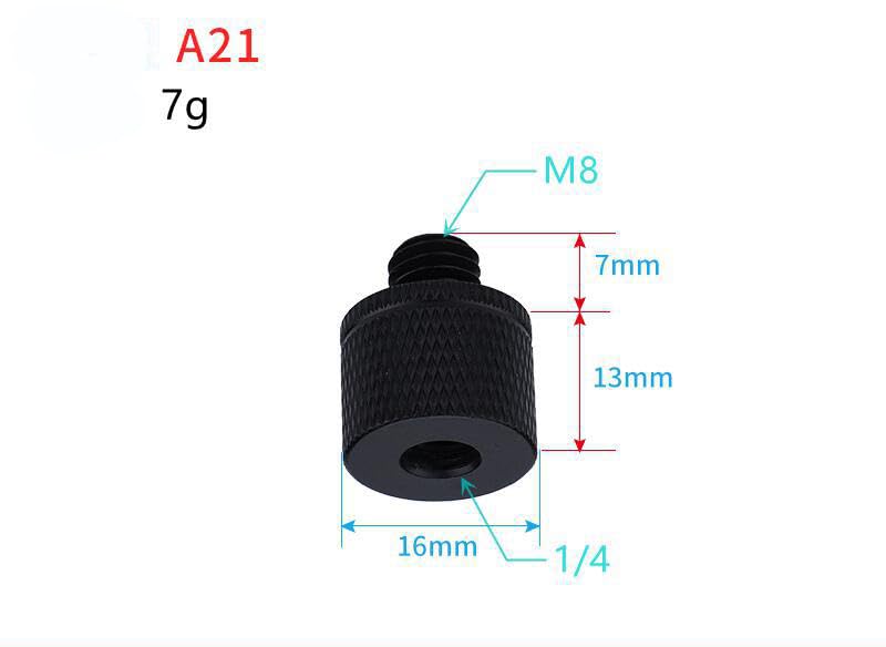 Camera Microphone Quick Release Flash Tripod Adapter Mount Kit Hot Shoe 1/4 to 3/8 M5 M6 M8 Male Female Convertion Thread Screws Series Set for Go pro Insta360 (15 Pcs MS)