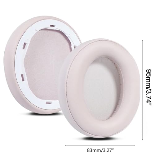 Replacement Q30 & Q35 EarPads for Anker Soundcore Life Q30BT Q35 BT Headphones Soft Foam Ear Cushions Cover Cup, Protein Leather Earpads (Pink)