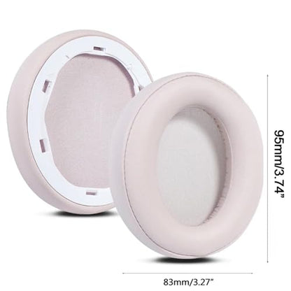 Replacement Q30 & Q35 EarPads for Anker Soundcore Life Q30BT Q35 BT Headphones Soft Foam Ear Cushions Cover Cup, Protein Leather Earpads (Pink)