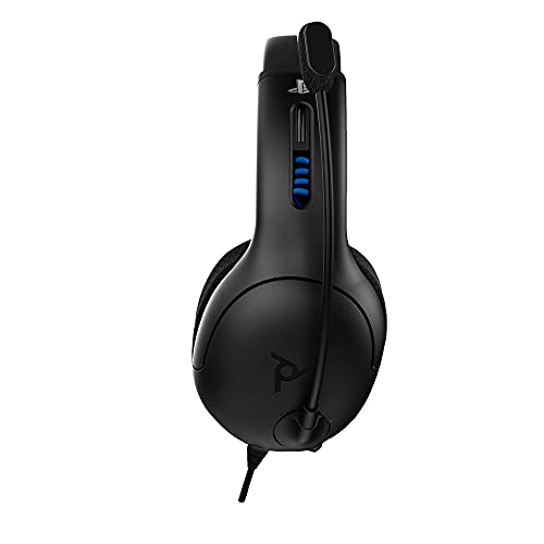 PDP Gaming LVL50 Wired Headset With Noise Cancelling Microphone: Black - PS5/PS4 (Renewed)