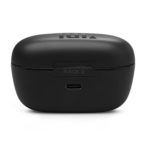 JBL Endurance Race 2 - True Wireless Earbuds - Black | Waterproof and dustproof, Ergonomic wing enhancer with Twistlock technology, Enhance your work-out with Sports Mode - color: Black