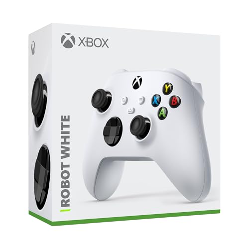 XBOX Wireless Gaming Controller | Robot White | Consoles, PCs, TVs, mobile, and more | Textured Grip | Wireless, Bluetooth, USB-C Connectivity - style: Robot White
