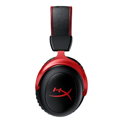 HyperX Cloud II Wireless - PC, PS5, PS4용 게이밍 헤드셋, 최대 30시간 지속되는 배터리, DTS 헤드폰: X 공간 오디오, 메모리 폼, 마이크 모니터링 기능이 있는 탈착식 노이즈 캔슬링 마이크 - size: Wireless, style: 무선