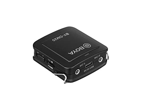Boya BY-DM20 2-Person Digital Lavalier Microphone with Lightning, USB-C & USB Output Cables for iPhone, iPad, Smartphones, Tablets, & MAC/PC Computers, Black | Includes mixer, 2 lavaliers, USB cables and case for recording, interviews and vlogging