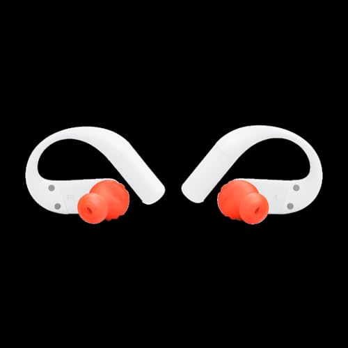 JBL Endurance Peak 4 True Wireless Noise Cancelling Sport Earbuds Bundle with gSport Case (White) - color: White
