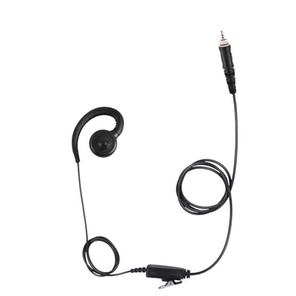 Over The Ear Ptt Mic Earpiece C Swivel Headset for Motorola Walkie Talkie clp-e 1010e 1040e 1060e 1080e Business 2-Way Radios(Black,Wired)