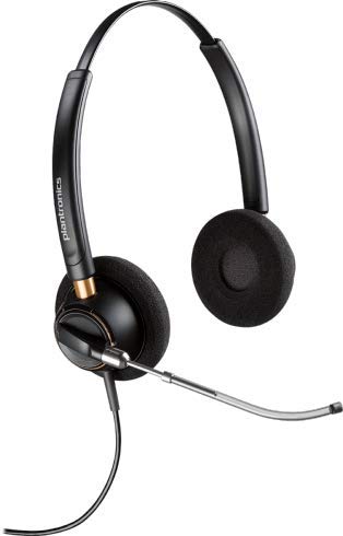 Global Teck Bundle, Plantronics HW540 Headset Bundle Noise-Canceling and Avaya Phone Cord, Compatible with 1408, 1416, 2410, 2420, 4606, 4610, 4610SW, 4612 (HW520v Stereo Headset Inteli Bundle) - size: HW520v Stereo Headset Inteli Bundle