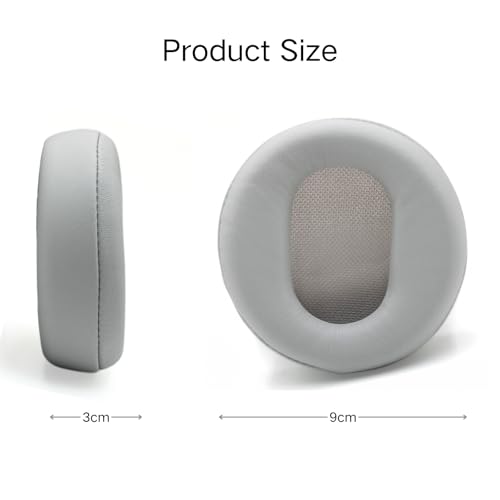 Ear Pads Replacement - Compatible with Microsoft Surface GEN I&II Headphone | Protein Leather Ear Cushions Cups, Breathable Mesh Cover with Mounting Clips (Gray) - color: Gray