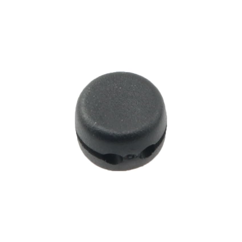 10PCS Headphone Round Flat Cable Splitter Slider 2.0mm Black Round Cable 2mm Headphone Snap On Y Splitter Detachable Clip Black