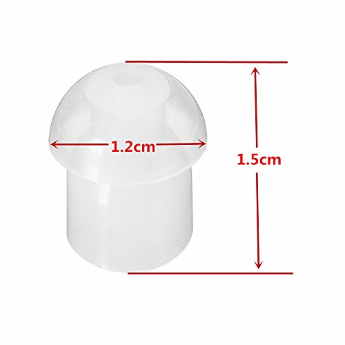 Replacement Mushroom EarTips Earbuds for Radio Acoustic Tube Style Earpieces (50 pcs) - style: 50 pcs