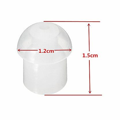 Replacement Mushroom EarTips Earbuds for Radio Acoustic Tube Style Earpieces (50 pcs) - style: 50 pcs