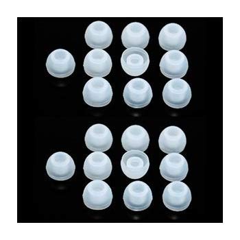 10 Pairs Small Silicone Replacement Earbud Ear Tips (Clear)