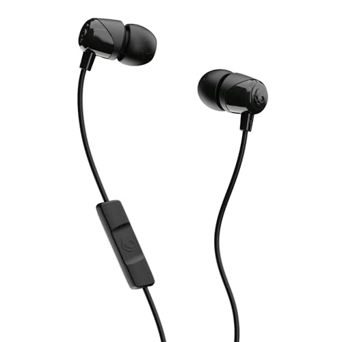Skullcandy Jib Wired Earbuds with 3.5mm Plug, Noise Isolating Fit, Built-in Microphone Call and Track Control, Convenient for Travel (6 Pack) - Black - color: Black, size: 6 Pack